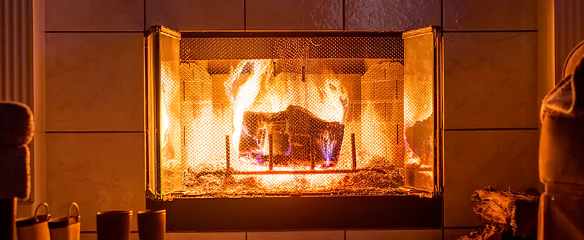 Mendota Hearth Landscape Fireplace Installation in Hopatcong, New Jersey