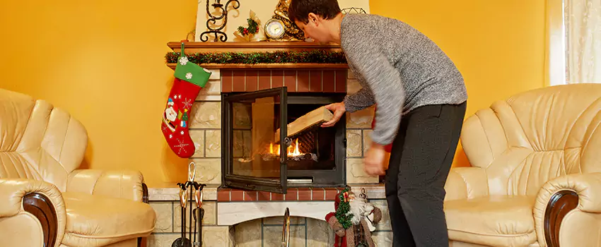Rusted Metal Fireplace Restoration in Hopatcong, New Jersey